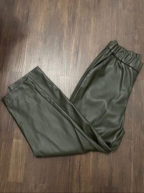 a new day Olive Faux Leather Pants